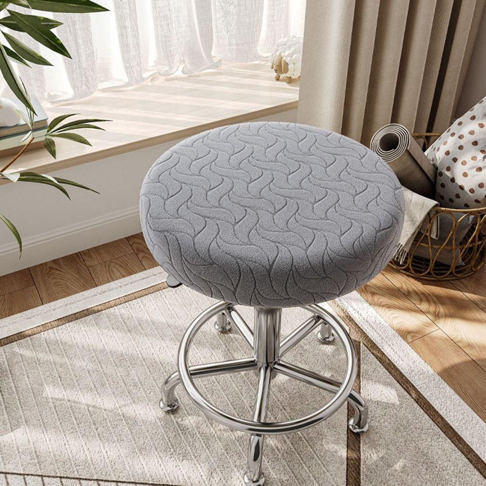 Thickened Round Chair Cover Stretchable Seat Chair Slipcover New Stool Cushion Cover