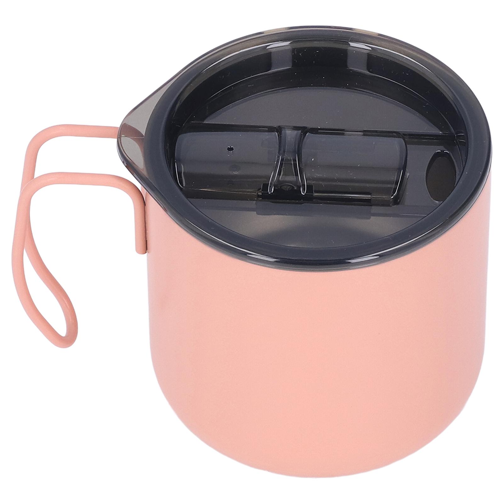 Coffee Travel Mug 350ml Stainless Steel Durable Wear Resistant Silicone Lid Double Layer Heat Preservation Coffee Cup L