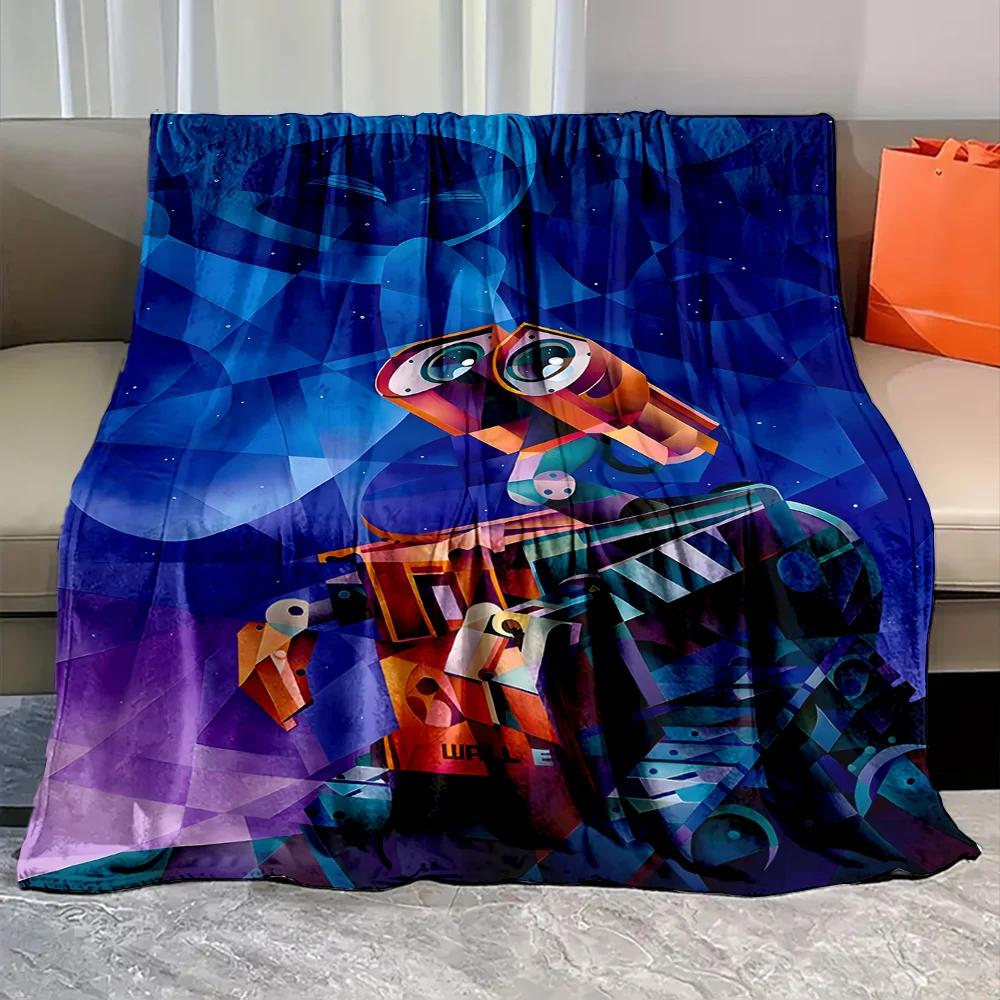 1PC Robot Disney Walle Eve Printed Blanket for Home Travel Sofa Soft and Comfortable Blanket for Adults and Kids Holiday Gifts