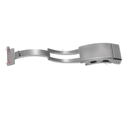 UECAJY (Small Shop) 18/20mm/22mm Solid 316L Stainless Steel Watch Buckle Fits Seiko/Citizen Watch Bands with Adjustable Clasp and Luxury Metal Button