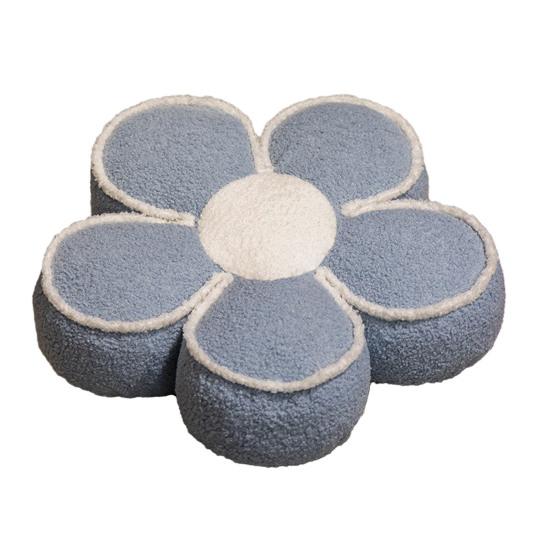 Flower Plush Pillow Soft Sofa Back Cushion Winter Warm Floor Cushion Hip & Waist Protective Stuffed Chair Seat Cushion Decorative