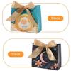 Eid Mubarak 50pcs Reusable Gift Bags with Ribbon Bows Decoration Candy Bags Festival Party Bags for Holiday Celebrations