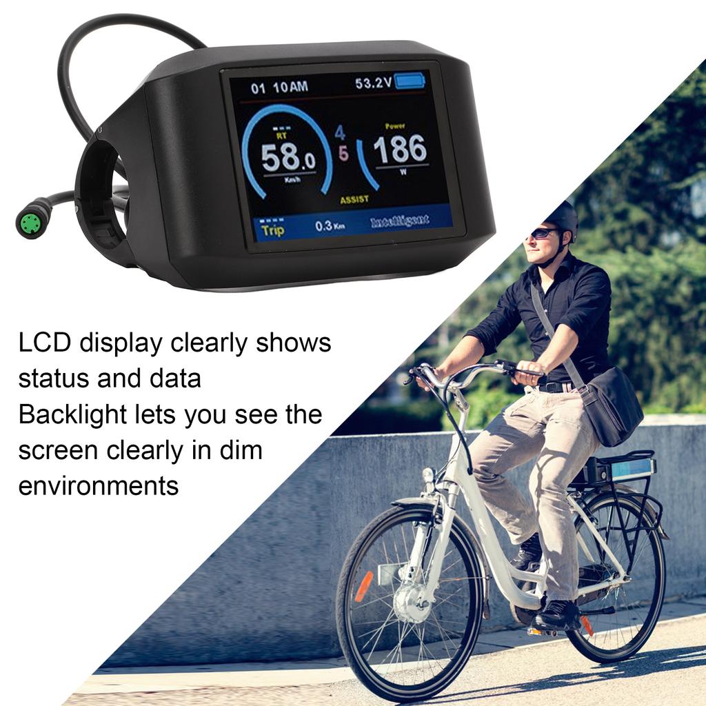 Sada na přestavbu elektrického kola 750C LCD Displej Indikátor pro Středový Motor Bafang BBS01 BBS02 BBSHD