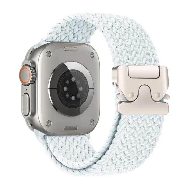 Braided Solo Loop Strap For Apple Watch Ultra 2 band 49mm 44mm 45mm 46mm 40mm 41mm 42mm Bracelet iWatch Series 10 9 SE 8 7 6 5 4