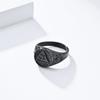 Ancient Egyptian Vintage Aged Eye of Horus Titanium Steel Ring for Mens Gold Fashion Jewellery