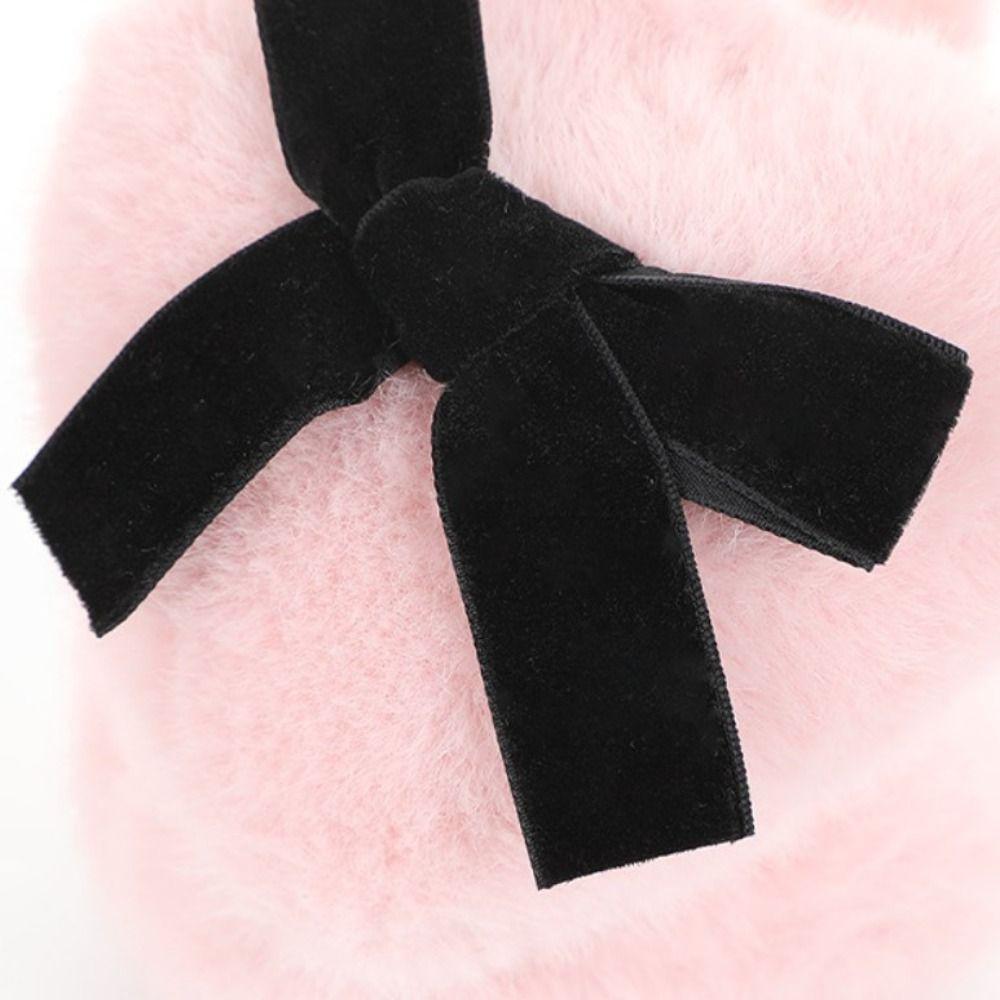 Soft Warm Faux Fur Plush Earmuffs Japanese Winter Earflap Fashion Y2k Bowknot Earmuffs  Women