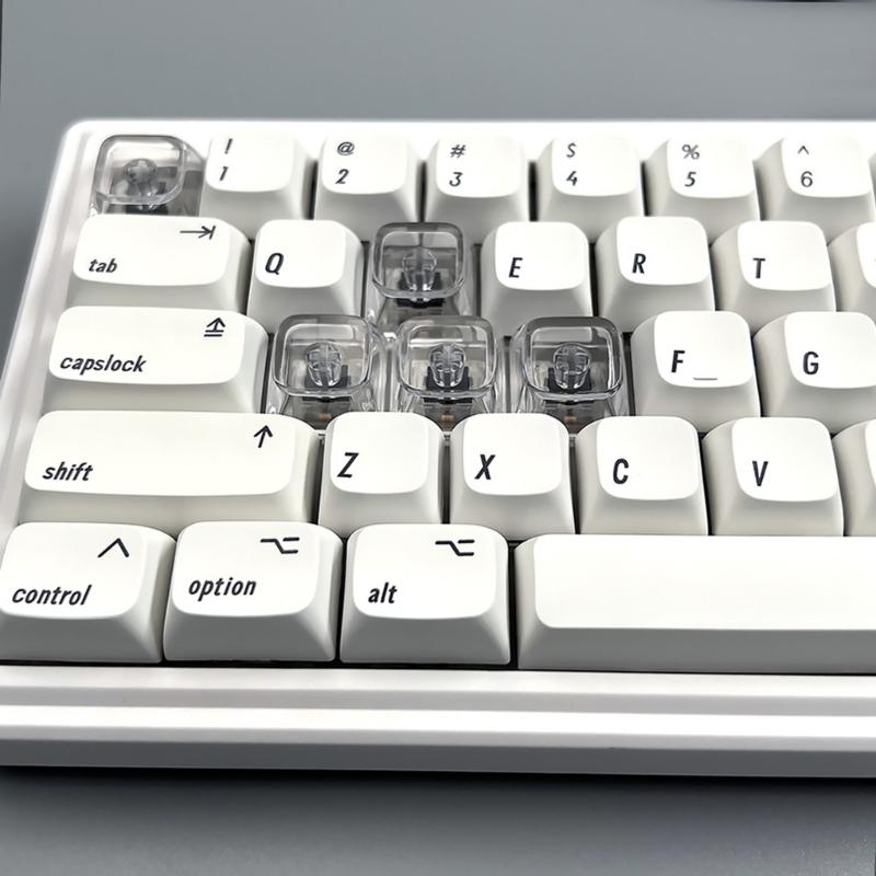 10Pcs Transparent PC Keycaps XDA Height 1U 1X Mechanical keyboard Keycaps Blank Backlit Keycaps For Cherry Switch
