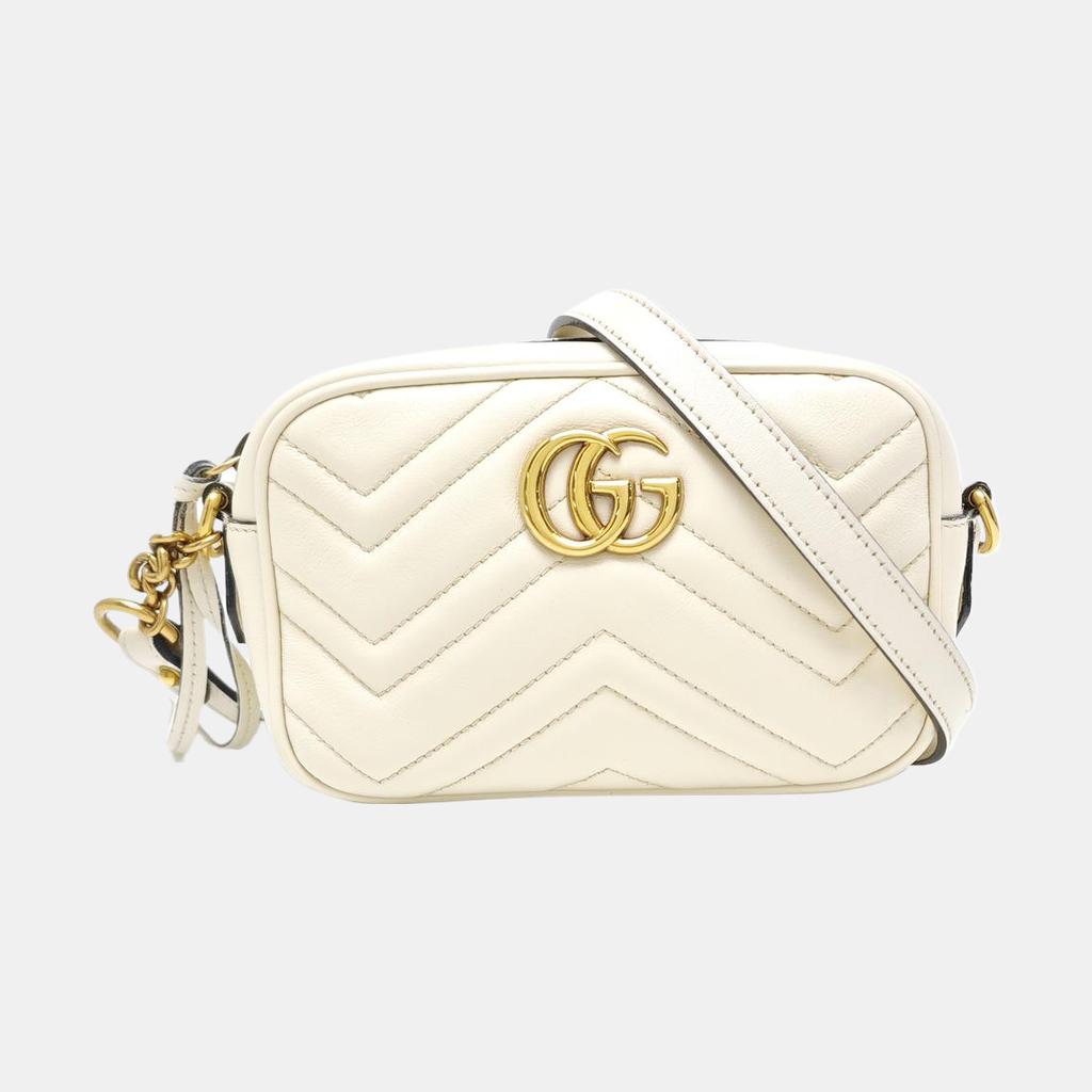 [Gebraucht] GG Marmont Serie Marmont Vielseitige Goldene Logo-Kette Gestepptes Leder Kamera-Tasche - Sehr Gut #1YRB45Q