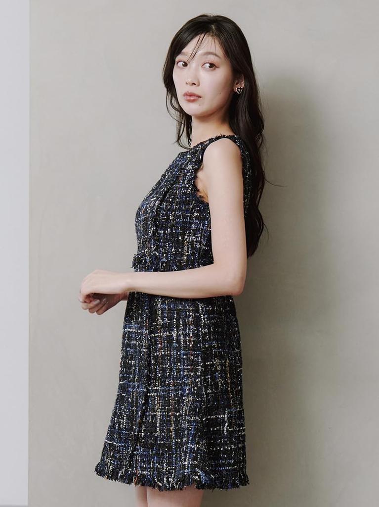 Tweed mini dress SWFO254176NVY0