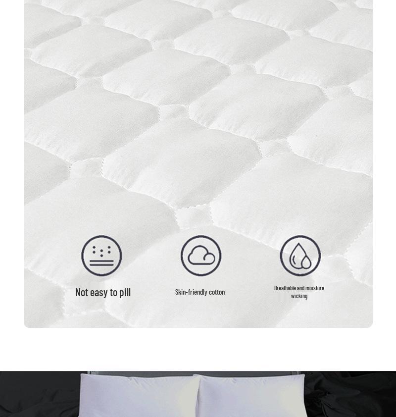 Dormitory Moisture-Absorbent & Machine-Washable Mattress Protector for Senior Care