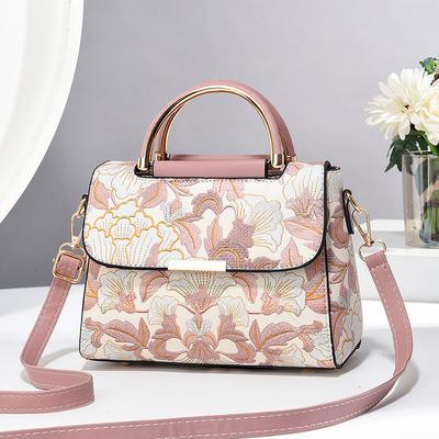 Cross-border Handbag Women Shoulder Messenger Bag  Chinese-style Printed Handbag