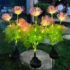 Garden Solar Lights Outdoor Decorative Solar Panel Solar Flowers Outdoor