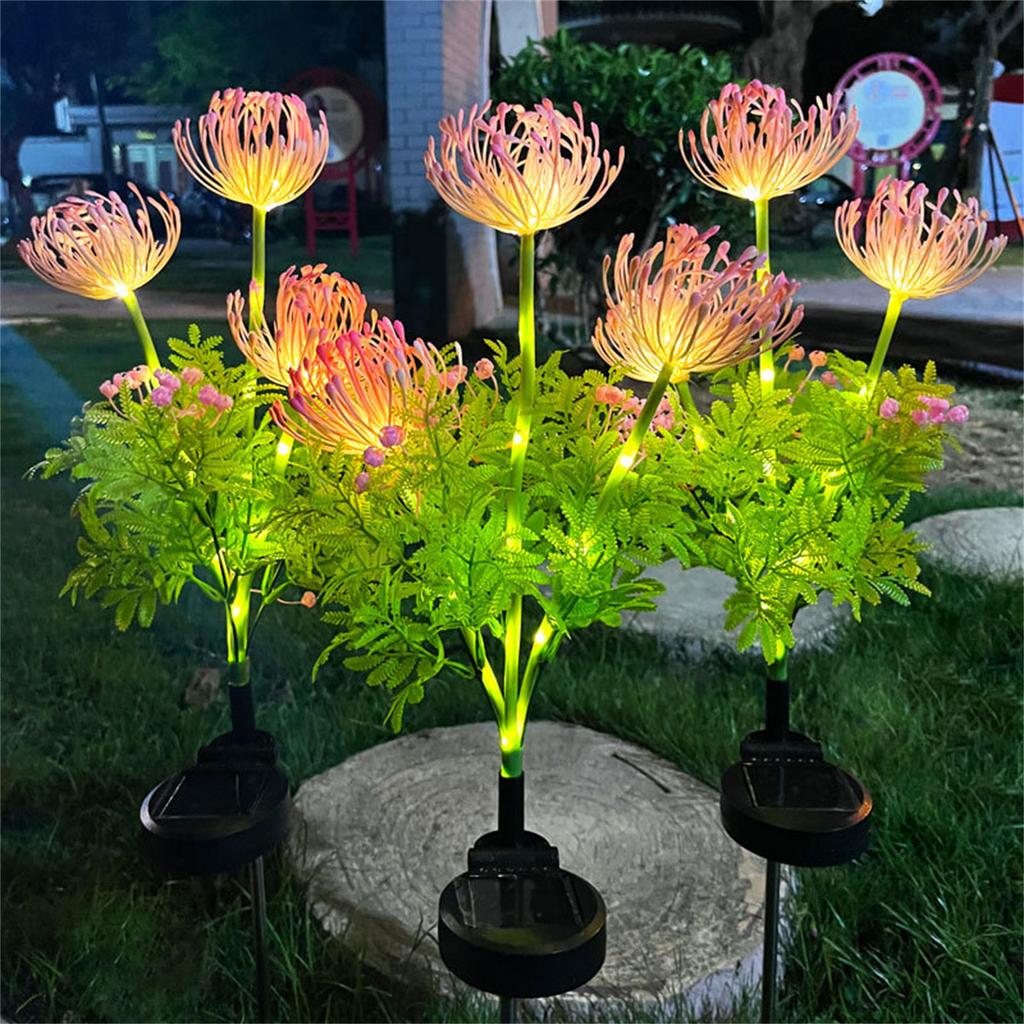 Garden Solar Lights Outdoor Decorative Solar Panel Solar Flowers Outdoor