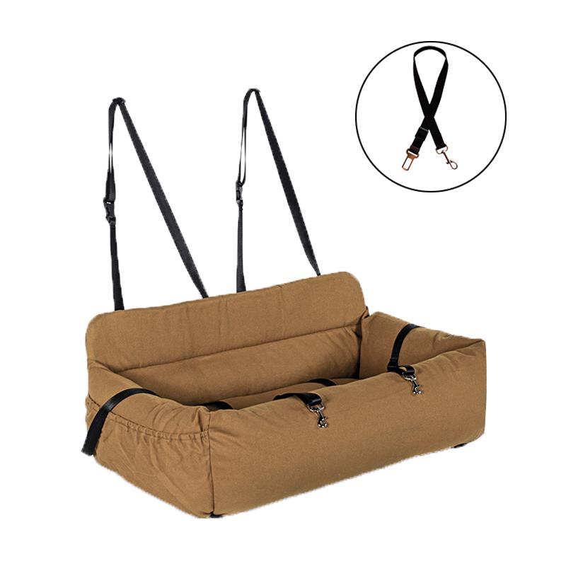 

Большая переноска для собак, чехол для сиденья автомобиля для собак, складной гамак, сумка для переноски домашних животных, сумка для кошек и собак, транспортировка Perro Autostoel 85X50X30cm коричневый