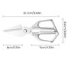 Stainless Steel Kitchen Scissors Sharp Blade Kitchen Shears Heavy Duty Stainless Steel Kitchen Shears for Cutting Meat