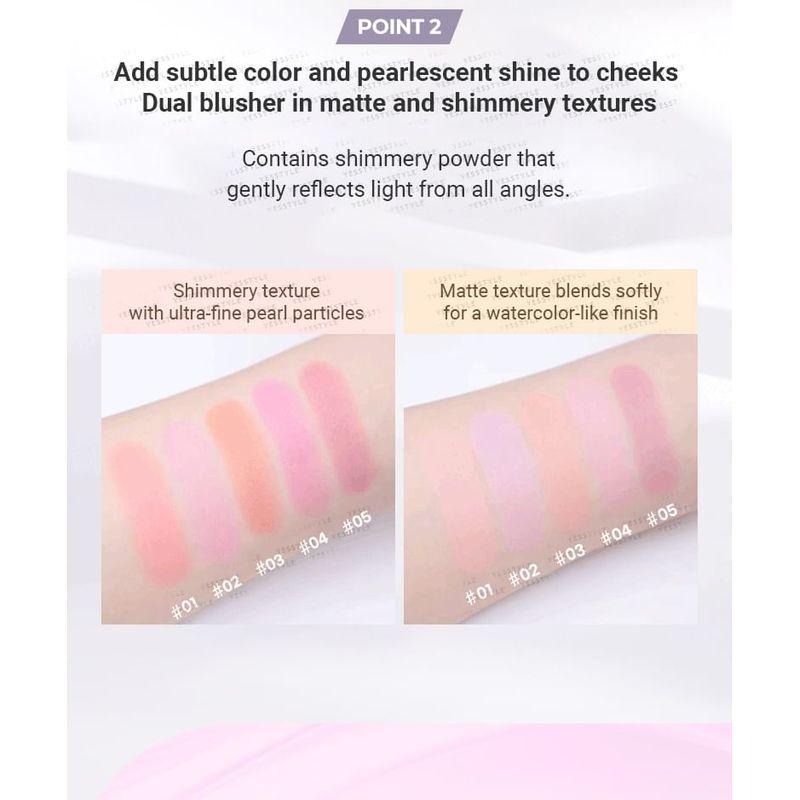 WAKEMAKE Sheer Layering Dual Blusher - 9 Types