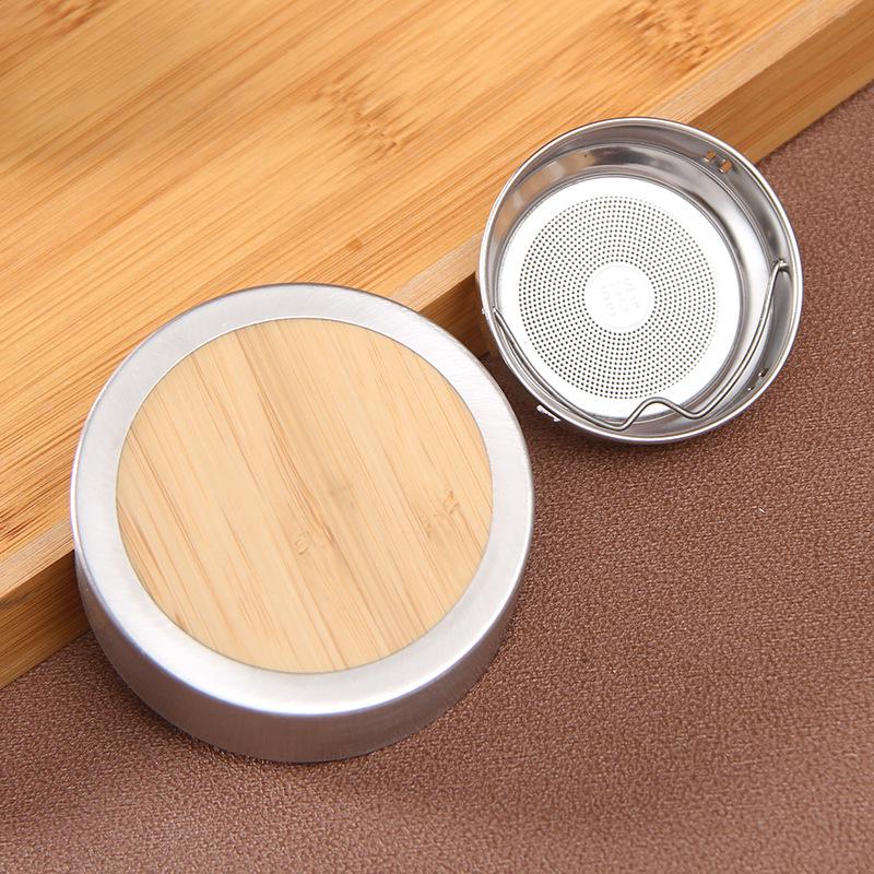 Creative Portable Bamboo Travel Coffee Mug - Vacuum Insulated