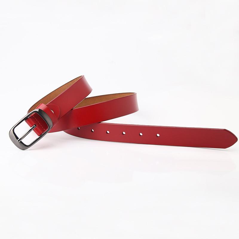 Ladies Genuine Leather Pant Belt With Adjustable Pin Closure For Office And Everyday Use