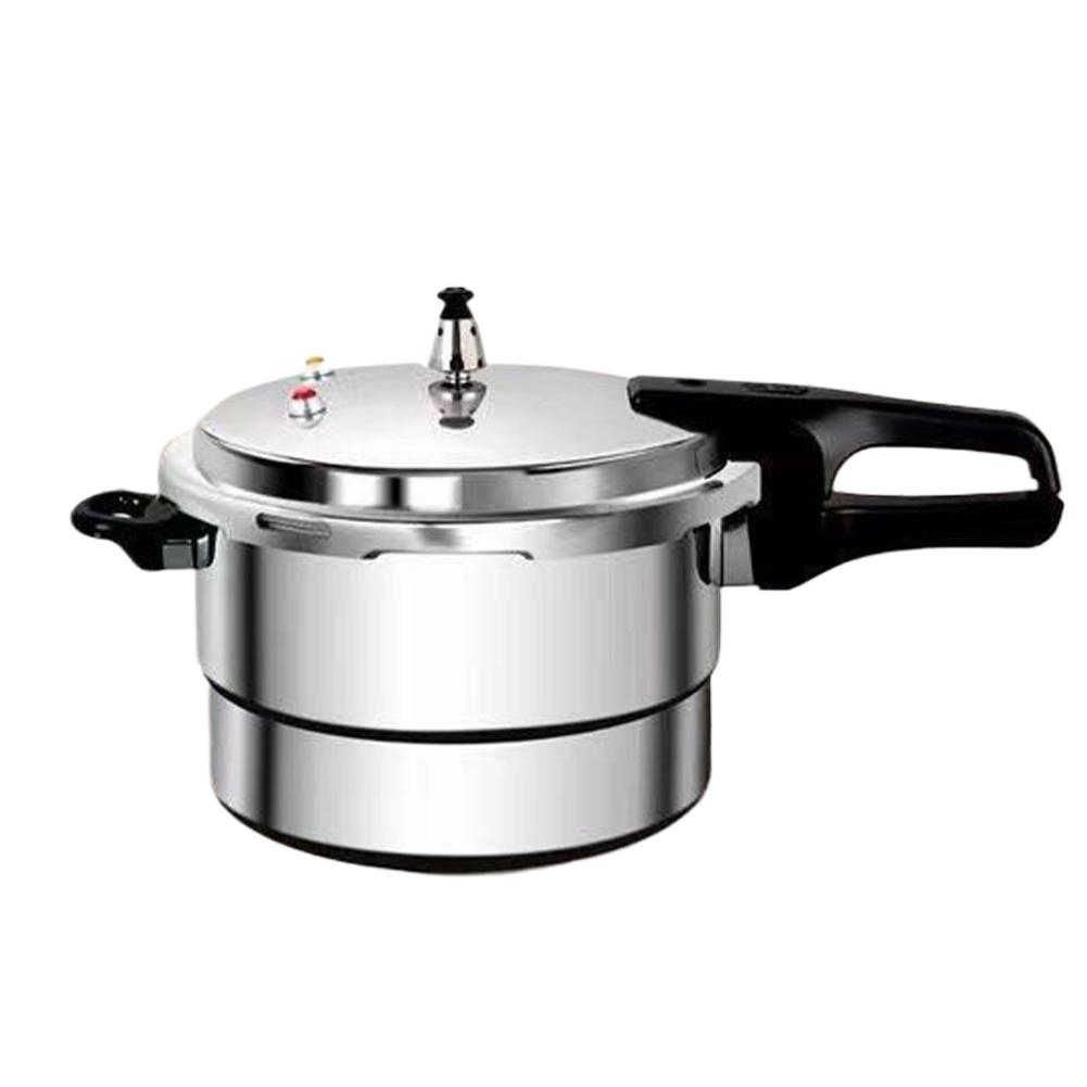 Aluminum Pressure Cooker with Steamed Layer Small Pressure Cooker Household Stovetop Pressure Canner for Gas & Induction Stove