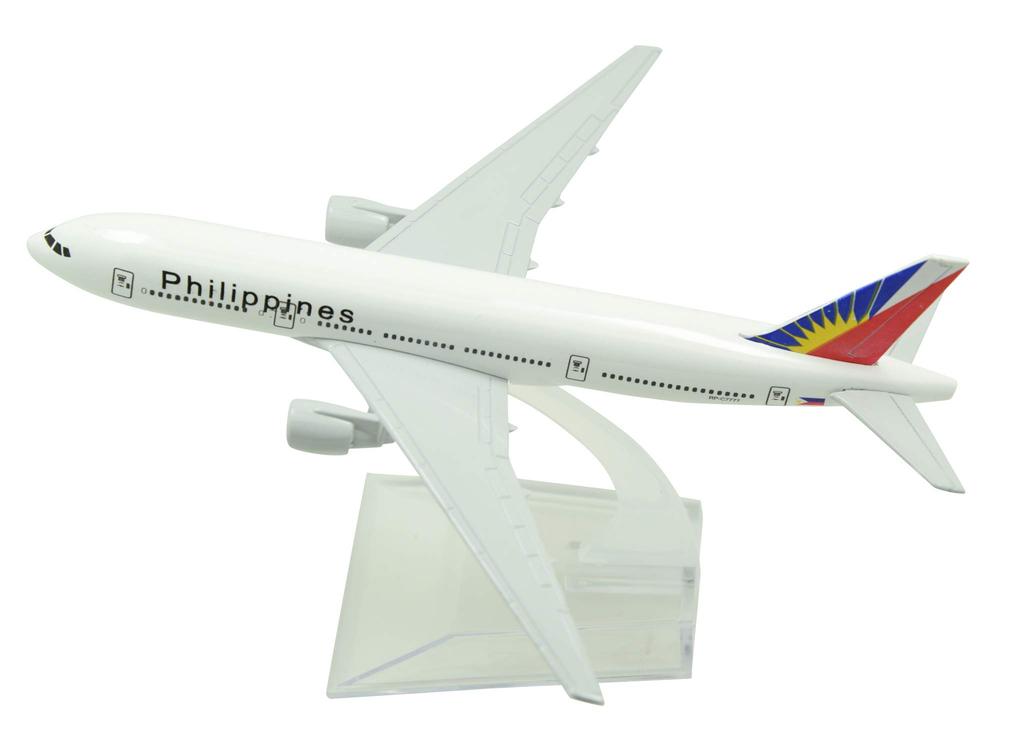 TANG DYNASTY 16cm Philippine Airlines Boeing B777 Alloy Airplane Plane Model Toy 1/400
