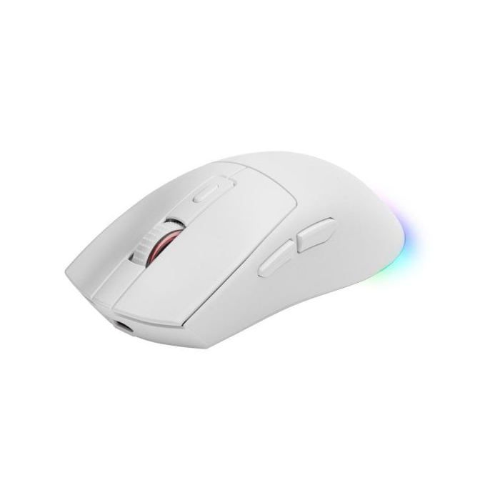 Mars Gaming Mm-t3 Wireless Mouse Rgb Optical Bluetooth 5.0 14400 Dpi Huano White Switches