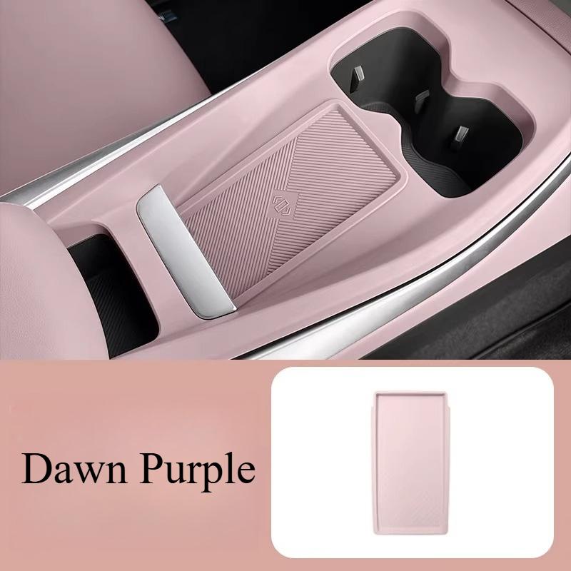 For XPeng Mona M03 Wireless Charging Panel Silicone Pad Original Color Dustproof Non-slip Pad Car Interior Decoration Products