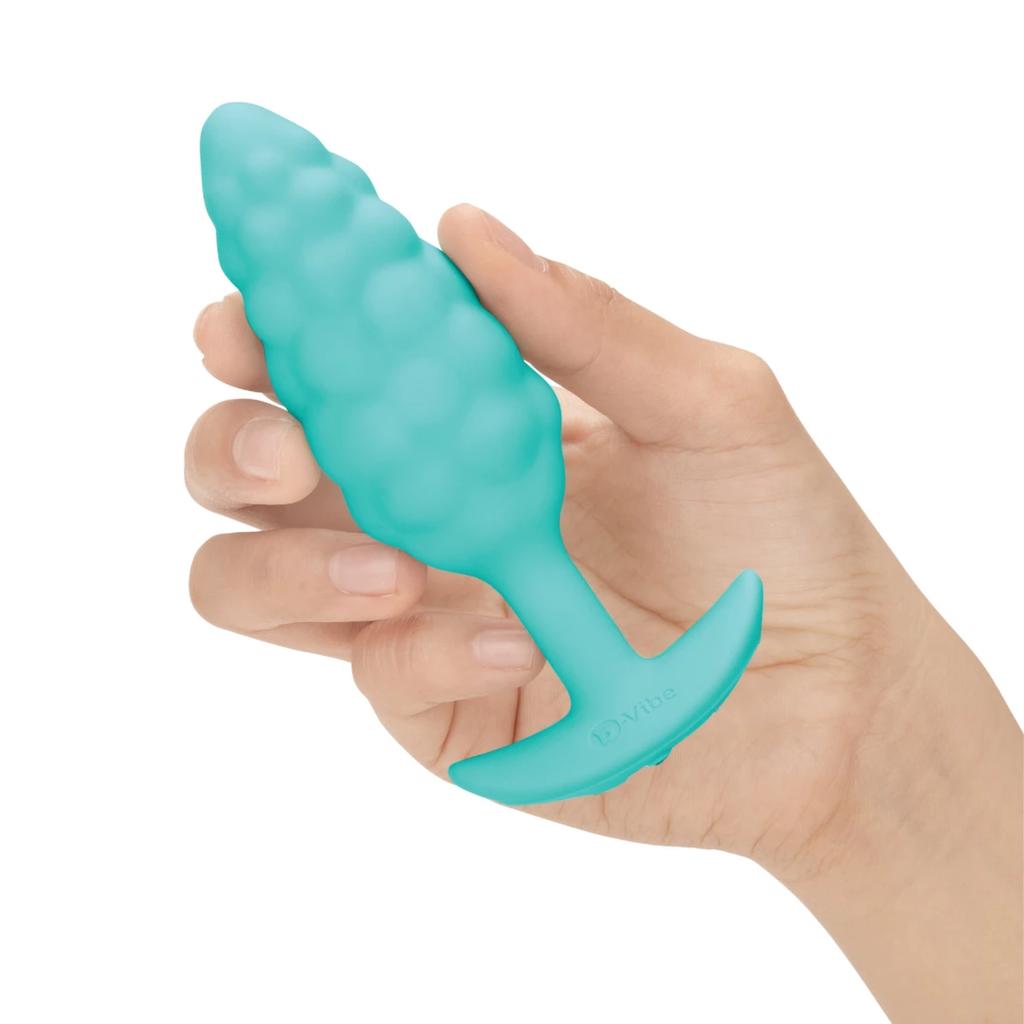Vibrating anal plug - B-Vibe Texture Plug Bump Mint