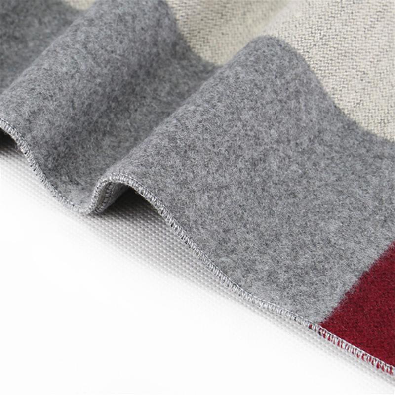 New Fashion Plaid Men Scarves Autumn Winter Pashmina Thick Warm Cashmere Scarf Men'S Business Long Wraps Classic Shawl