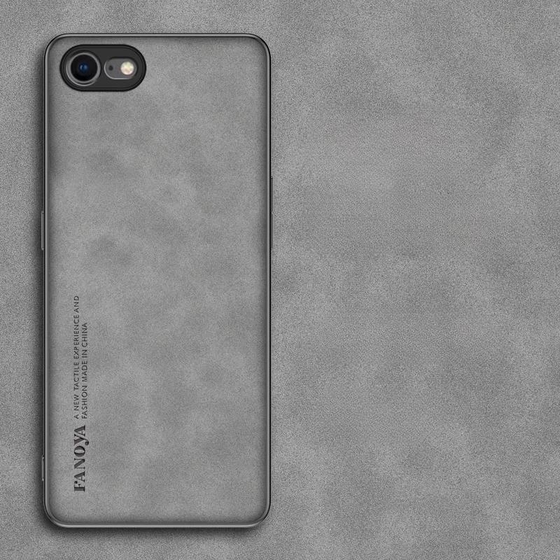 

16E Case Роскошные чехлы для телефонов из кожи Skinsheep для iPhone 16 E 16 Pro Max 16Plus Противоударный силиконовый бампер for iPhone 16E серый