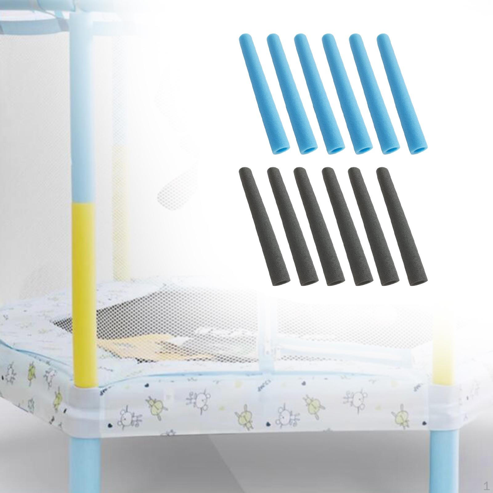 

12 штук Поролоновые чехлы для стоек батута, Мягкие чехлы для использования в помещении и на улице Blue and Black