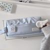 Durable Salt Style Pencil Case Handheld Large Capacity Pen Bag Stationery Bag Zipper Pencil Case Stationery