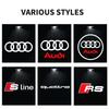 Led Car Door logo Welcome Light For Audi RS3 RS4 RS5 RS6 RS7 RS8 8V 8P 8L A6 C5 C6 C7 A5 A7 A8 Q3 Q5 Q7 TT S3 S6 Quattro