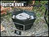 Captain Stag UG-50 CS Black Label BBQ Stove, Fire Pit, and Dutch Oven, 3-in-1, Hexa Stainless Steel Fire Grill with Bag