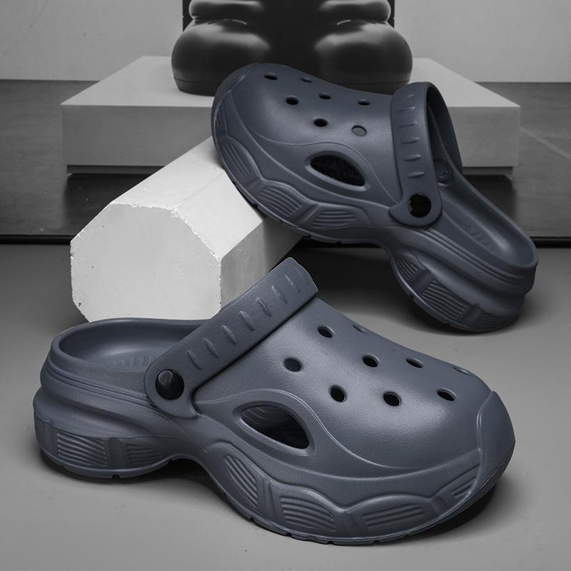 Hole Shoes Men's New Summer Thick-soled Driving Non-slip and Wear-resistant Outer Wear Beach Bag Head Sandals