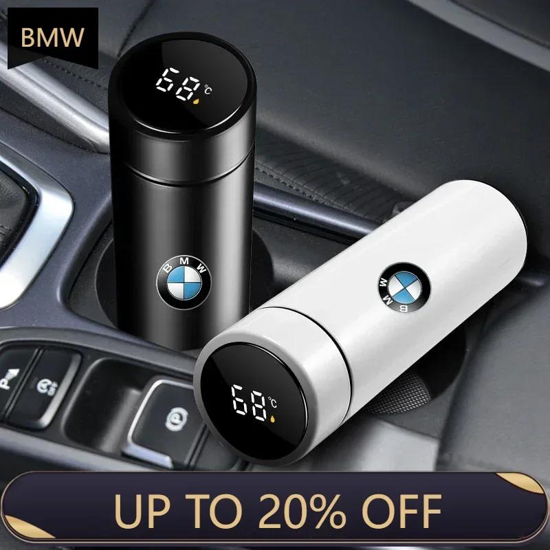 2025 E46 For BMW 500ml Portable Car Smart Thermos Bottle Temperature Display Cup Coffee Cup For BMW E34 E46 E39 E38 E90 E60 E36