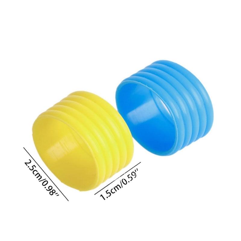 Silicone Tennis Racquet Grip Rings Racket Bands Non Slip Racket Rubber Bands for Badminton Squash Baseball Bat Handle
