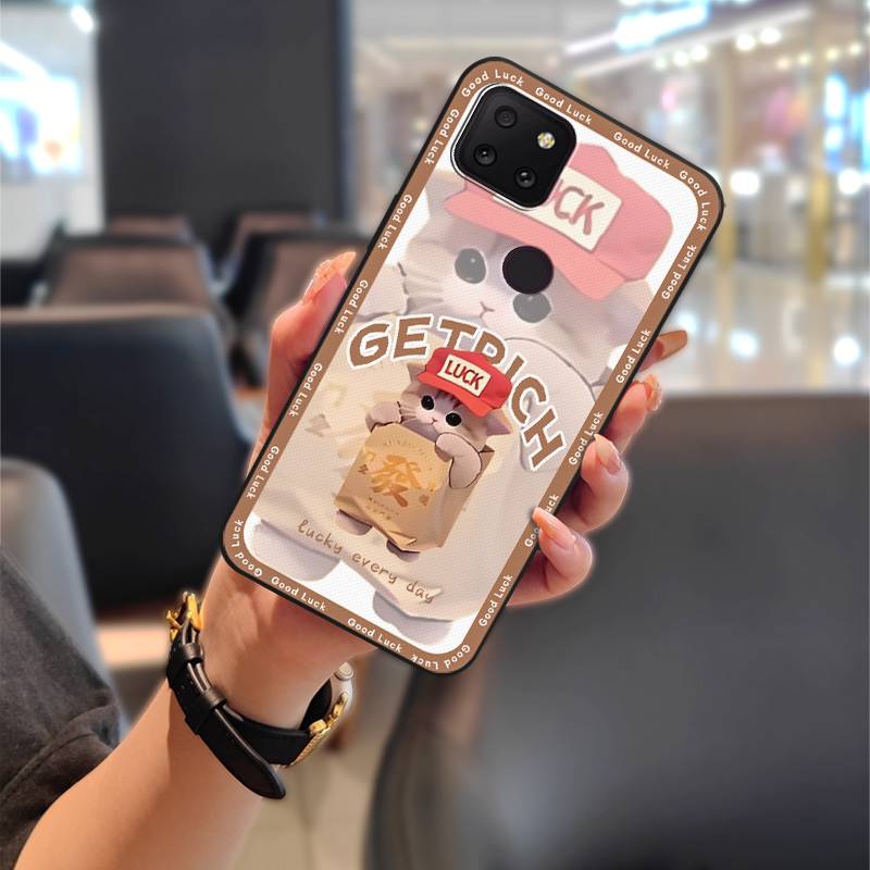 Anti-dust Silicone Phone Case For TCL T-Mobile Revvl 5G Cartoon Couple Full Wrap Dirt-resistant Anti-knock TPU Durable