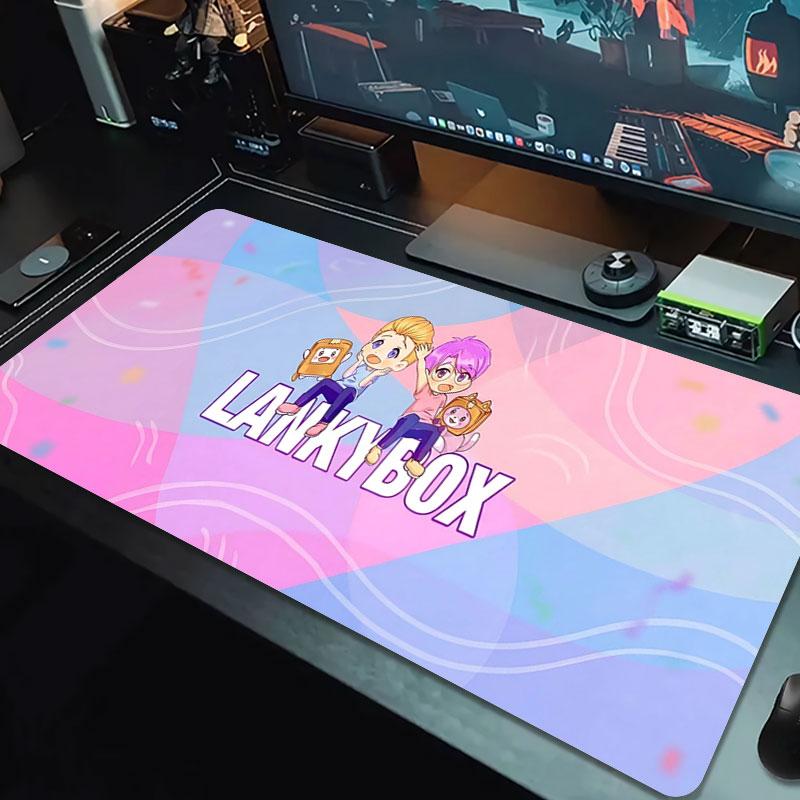 Colorful Characters Large Size Mouse Pad Large Gaming Table Cushion Nonslip Laptop Tablet Big Mousepad Xxl Mat Mini PC Playmat With Lock edge