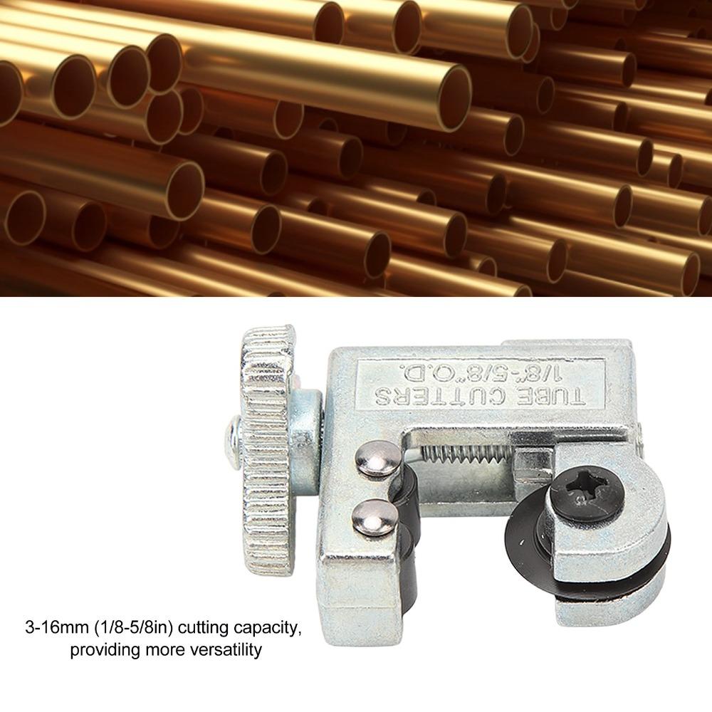 Cortador de Tubos de Liga Serve para 1/8" a 5/8" OD Mini Cortador de Tubos de Cobre Cortador de Tubos Durável Oficina Mecânica
