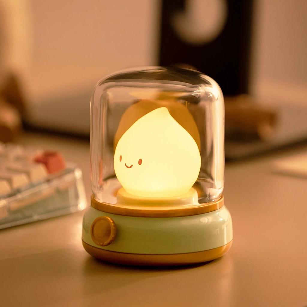 Xiaomi Candle Night Light Cute Flame Lamp Desktop LED Decorative Light USB Rechargeable Night Light Bedroom Creative Children's Gift