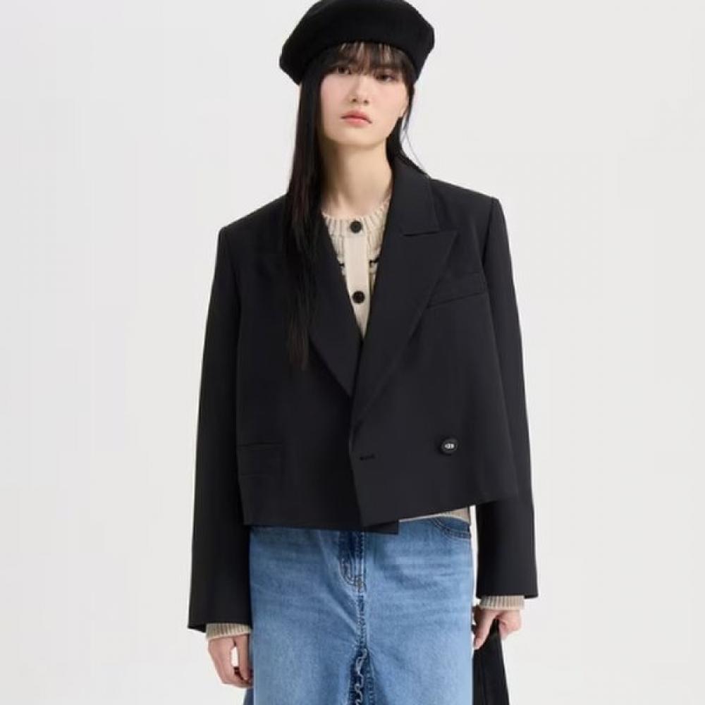 Lucky Chouette Базовая укороченная куртка [lqjax26700] BKX (black)/36(55)