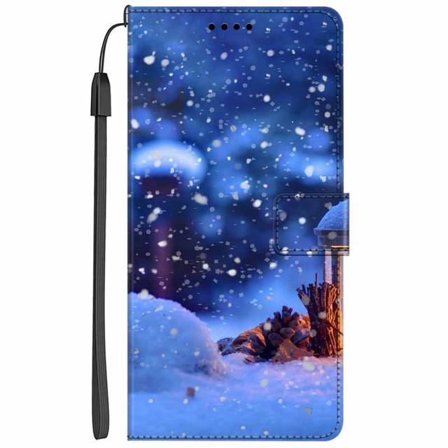 

Christmas Flip Case For Samsung A16 5G snowman Santa Claus Wallet Leather Cover For Galaxy A60 Stand Bag For Galaxy A6 2018 Plus Galaxy A6 Plus&Case & Strap