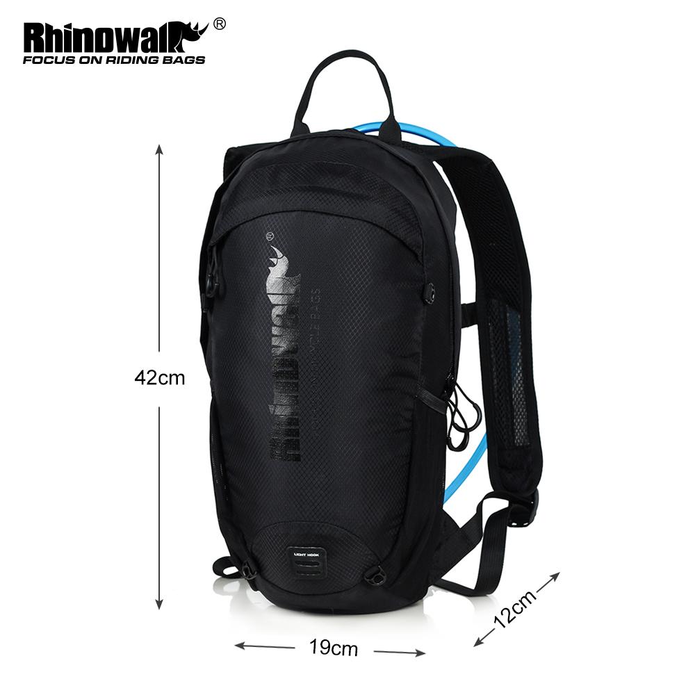 Rhinowalk 20L Bicycle Bag Functional Cycling Backpack Outdoor Camping Backpack Nylon helmet Bag For cycling Lightweight RK18800-Black