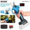 HILDA Cordless Brushless Pruning Shears with LCD Display for Fruit Trees