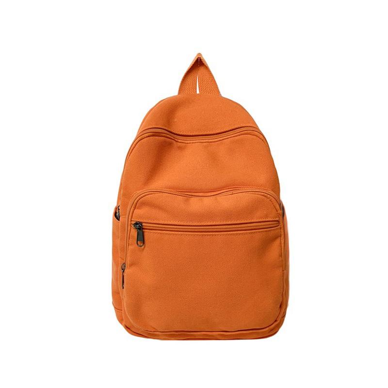 Schoolbag canvas small backpack female niche design backpack college student ins mini travel lightweight schoolbag 1011 new