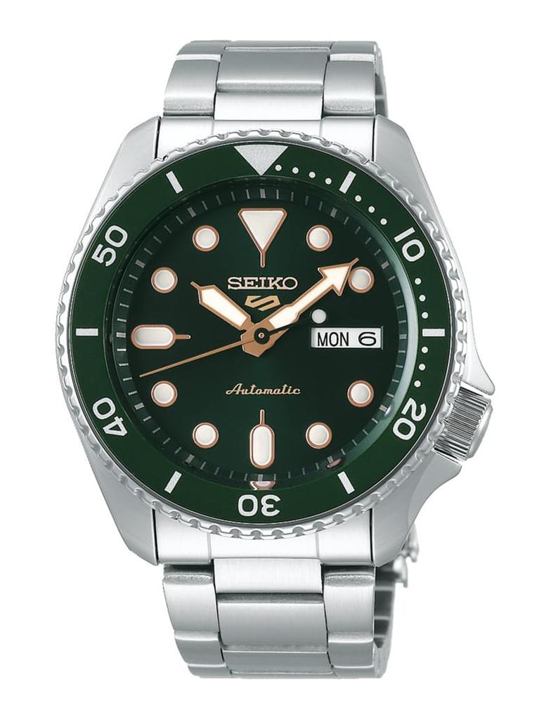 Seiko 5 Automatic Sports Watch Manual SRPD63K1 Men's (with Winding), Green, (Imported)