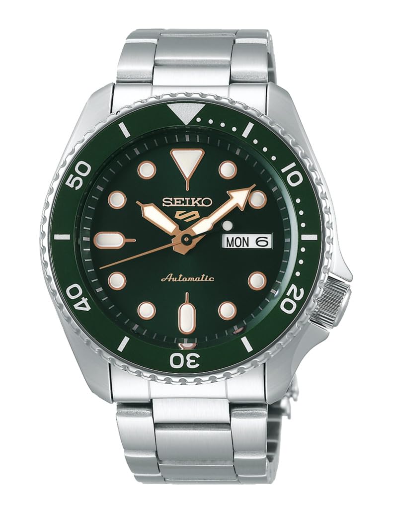 

Чоловічий автоматичний спортивний годинник Seiko 5, модель SRPD63K1 (з намотуванням), Зелений, (Імпортується)