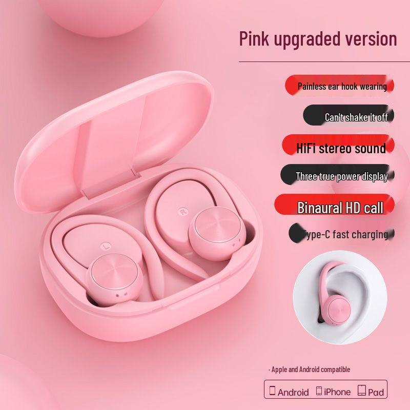 Huawei Android Apple OPPO Xiaomi Wireless Bluetooth Earbuds with Ultra-Long Battery Life for Sports