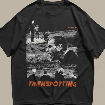 Trainspotting Graphic Shirt, Renton 90s Cult Movie Tee, British Indie Cinema T Shirt