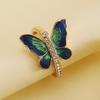 European & American Fashion Jewelry: New Rhinestone Enamel Butterfly Ring